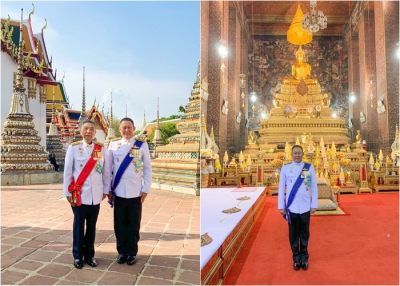 เฝ้าทูลละอองธุลีพระบาทในการพระราชพิธีบรมราชาภิเษก