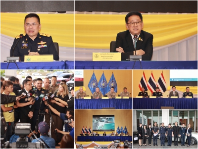 AMLO, MDES and RTP jointly announced the result of operations on major call center gang In 3 provinces, 13 locations with total assets over 1.2 billion baht.